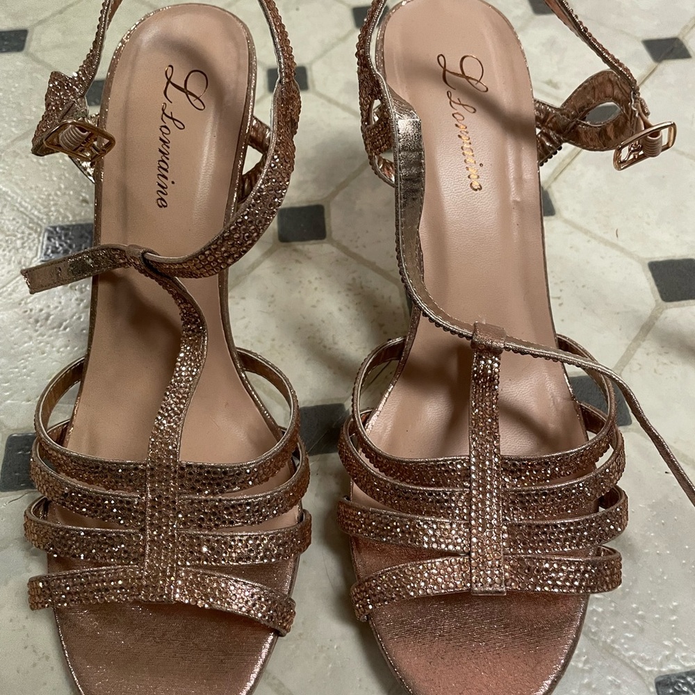 Rose Gold Studded Heels